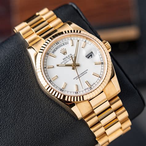 rolex presidential 36mm white gold|Rolex day date 36 cost.